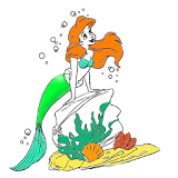 coloring book : mermaid icon