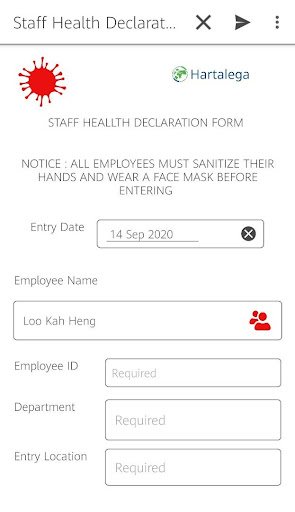 Hartalega Staff Health Declara Screen 3