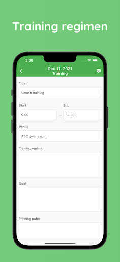 Badminton Schedule Planner Screen 2