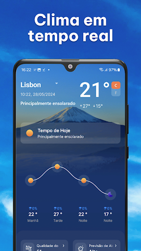 Visualização do aplicativo