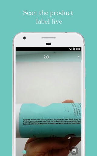 Android application Ingredient Analysis screenshort