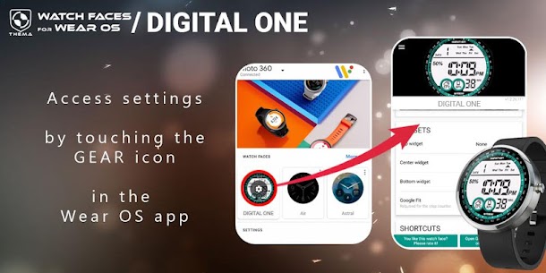 Digital One Watch Face APK (مدفوع) 3