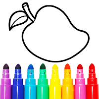 Fruits Coloring Pages - Game for Preschool Kids