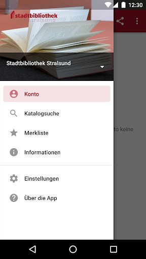 Android application Stadtbibliothek Stralsund screenshort