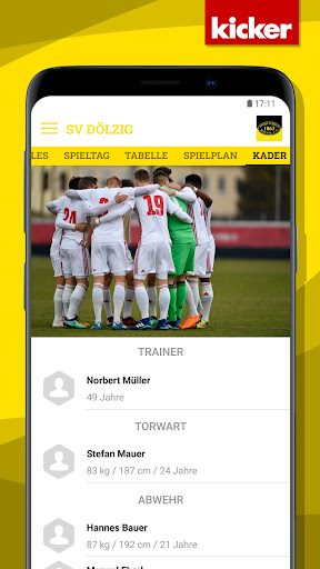 Android application SV Dölzig screenshort