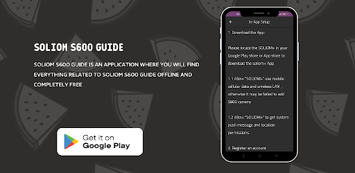 Soliom s600 Guide Screen 3