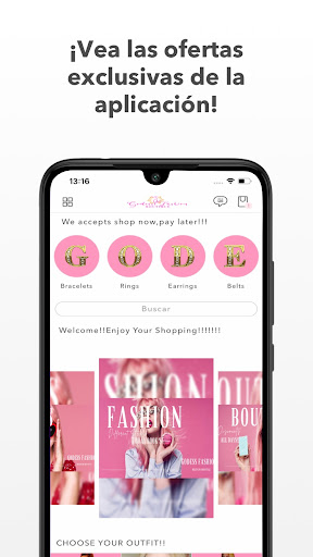 Android application G FASHION B screenshort