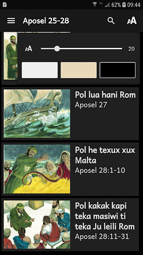 Aposel 25-28 Screen 2