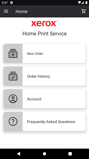 Xerox Home Printing Service Screen 2