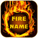 Name Fire Text icon