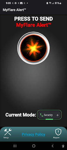 Android application MyFlare Alert screenshort
