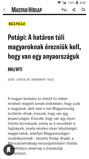 Magyar Hírlap Online Screen 2