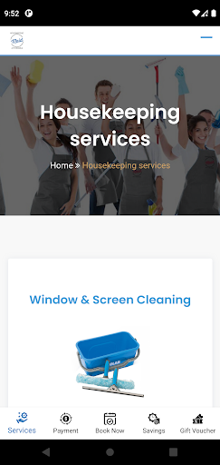 Android application Maids on Demand screenshort