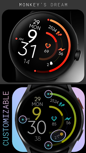 Android application Dream 38 - Digital Watch Face screenshort