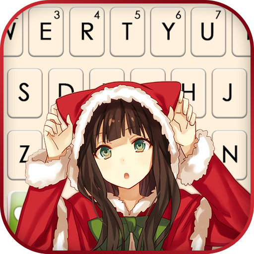 Christmas Cat Girl Keyboard Ba logo
