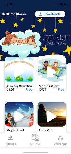 Screenshot of Bedtime Stories: Auto Sleep