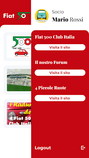 Fiat 500 Club Italia Screen 3