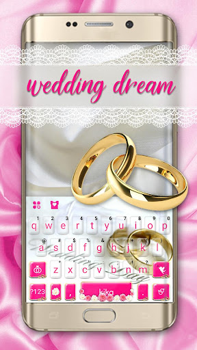 Android application Sweet Wedding Dream Keyboard T screenshort