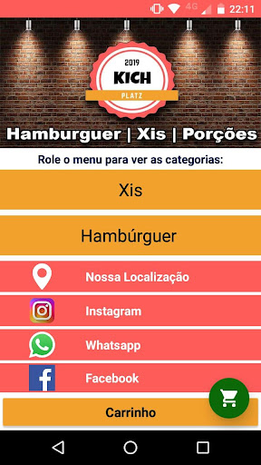 Android application Kich Platz Lanches screenshort