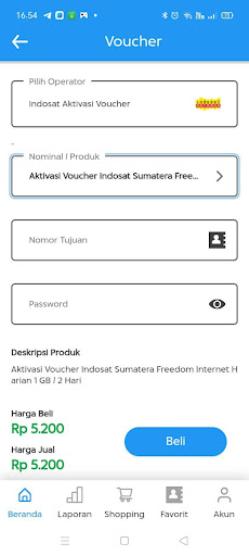 Android application AbataPulsa screenshort
