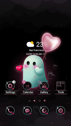 Android application Valentine Ghost - Wallpaper screenshort