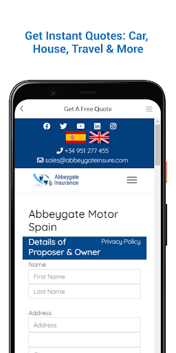 Android application Abbeygate Espana screenshort
