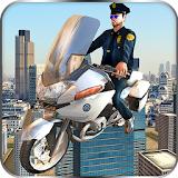 Flying Police Bike Rider 2016 icon