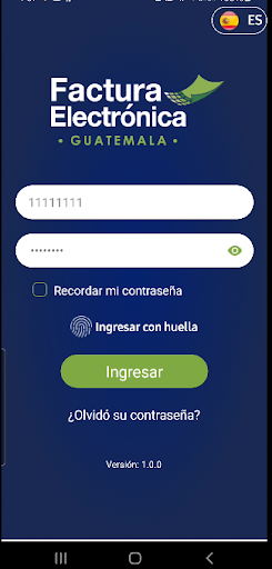 Android application GTI Factura Electrónica GUA screenshort