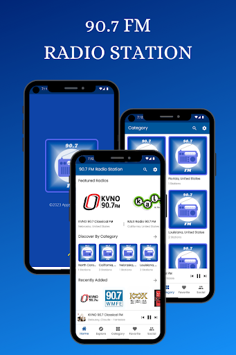 Android application 90.7 FM Radio Station Online screenshort