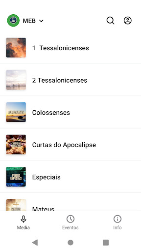 Android application Meu Estudo Bíblico screenshort