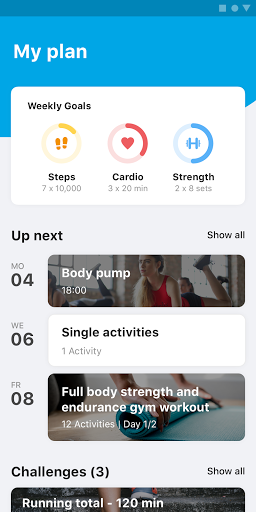 Android application Sanasport Health Club Nijmegen screenshort