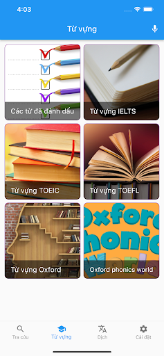 Android application Từ điển Anh Việt: MunDict+ screenshort