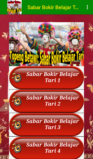 Sabar Bokir Belajar Tari Screen 3