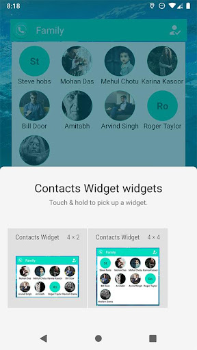 Contacts Widget - Quick Dial Widget - Speed Dial  screenshots 4