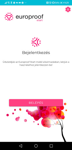Android application Europroof Start – CRM screenshort