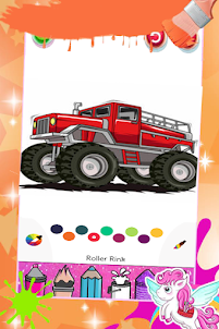 Truck coloring game