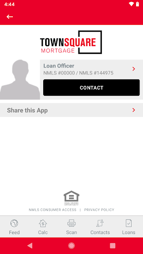 Android application Town Square Mortgage screenshort
