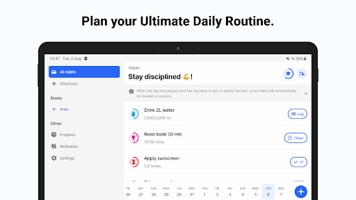 Screenshot of Habitify: Daily Habit Tracker