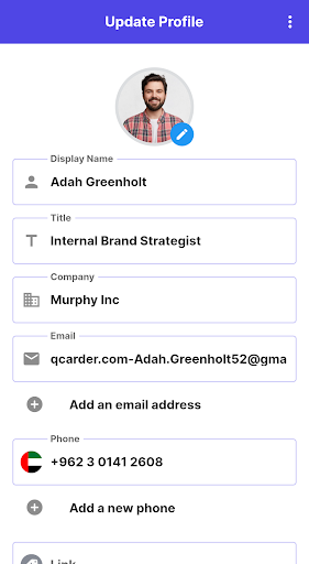 Android application QCarder screenshort