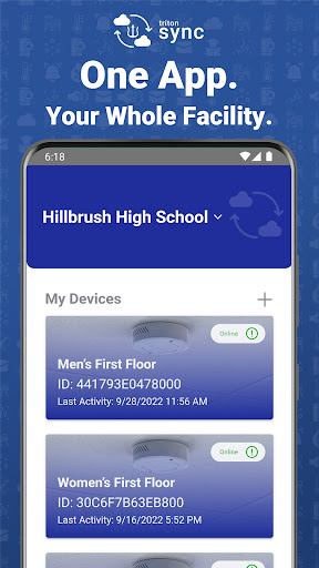 Android application Triton Sync screenshort