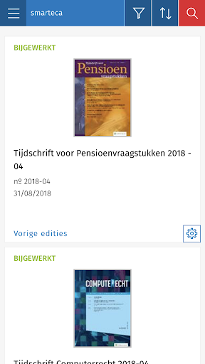 Android application Smarteca NL screenshort