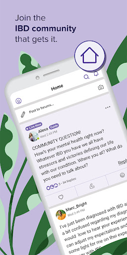 Screenshot of Bezzy IBD (Crohn's & Colitis)