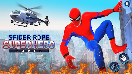Flying Spider Hero Spider Game 1.0 APK + Mod (Unlimited money) untuk android