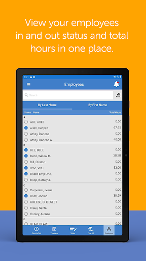 Screenshot of PayClock