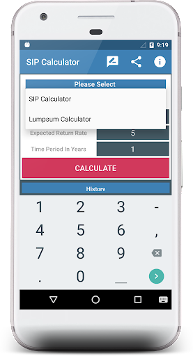 SIP Calculator With Lumpsum Screen 3