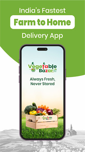Android application Vegetable Bazar screenshort