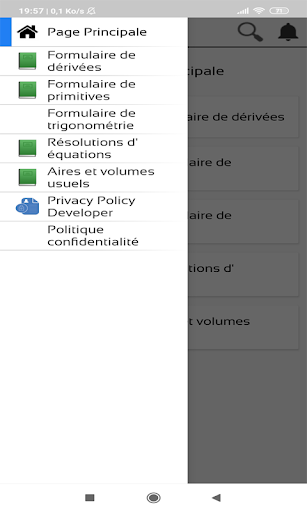 Android application Résume Maths Terminale screenshort