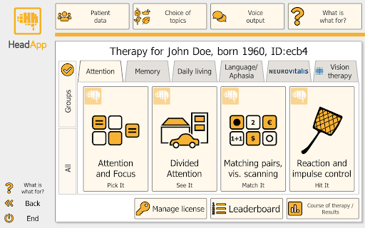 HeadApp/NEUROvitalis Screen 2