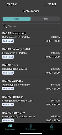 BABAS Burgers Screen 2