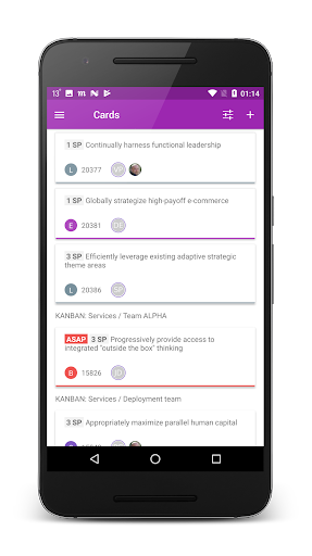 Android application Kaiten On The Go screenshort